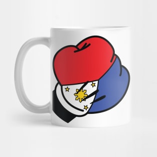 Mickey Filipino Flag Boxing Gloves by AiReal Apparel Mug